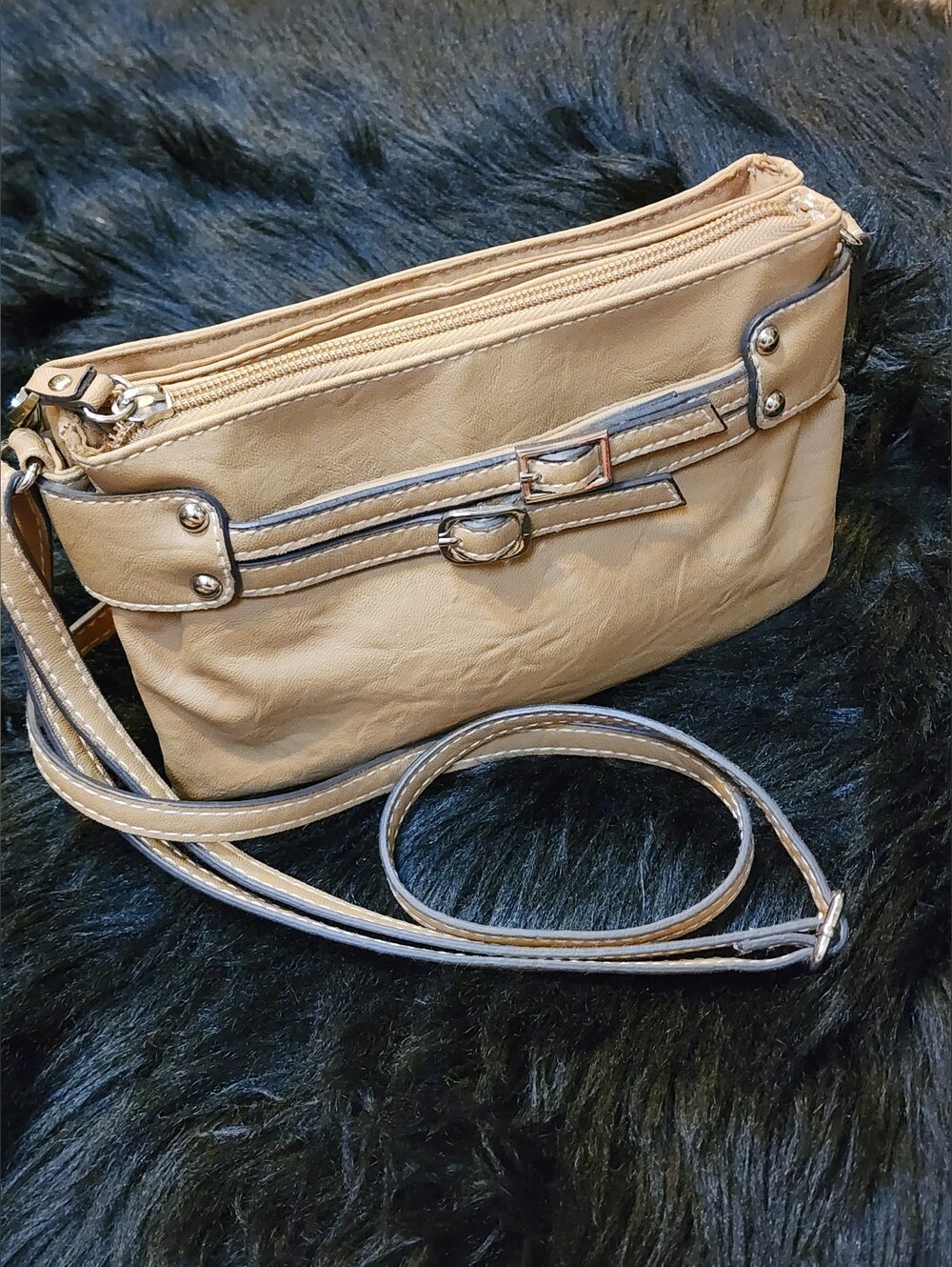 Caramel Brown Crossbody Shoulder Bag Unisex